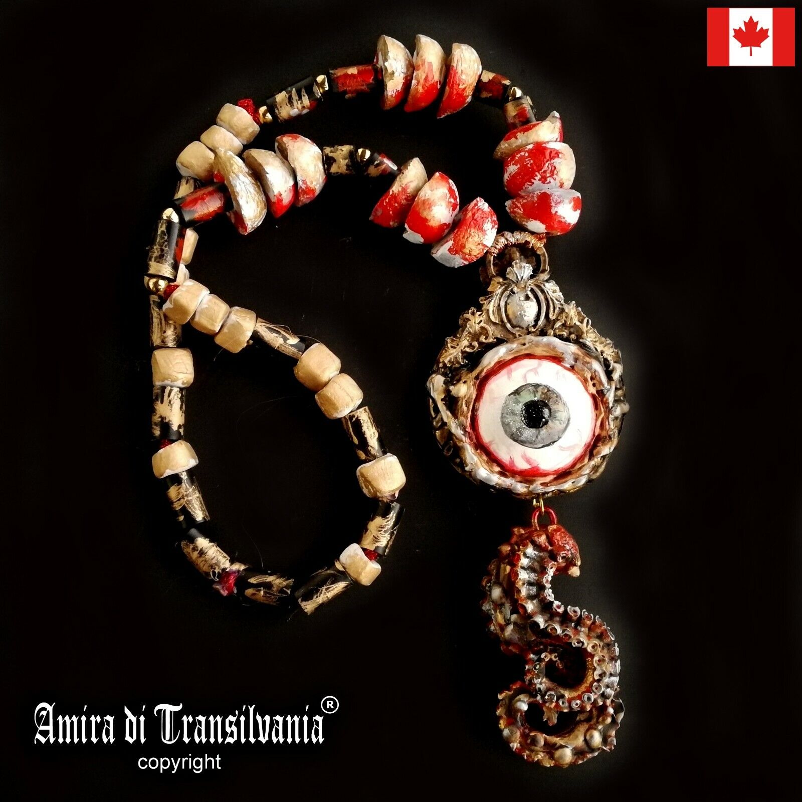 Necronomicon Talisman Witch Necklace Amulet Pendant Gothic Jewelry Evil Eye Goth