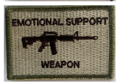 VELCRO® BRAND Fastener Morale Patch Emotional Support Weapon MLTN 3x2\