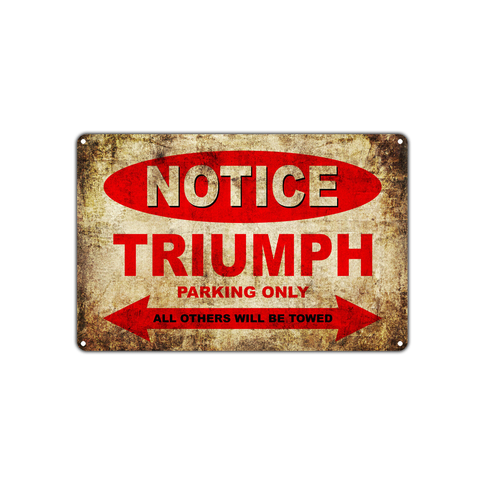 TRIUMPH Motorcycles Parking Sign Vintage Retro Metal Decor Art Shop Man Cave Bar