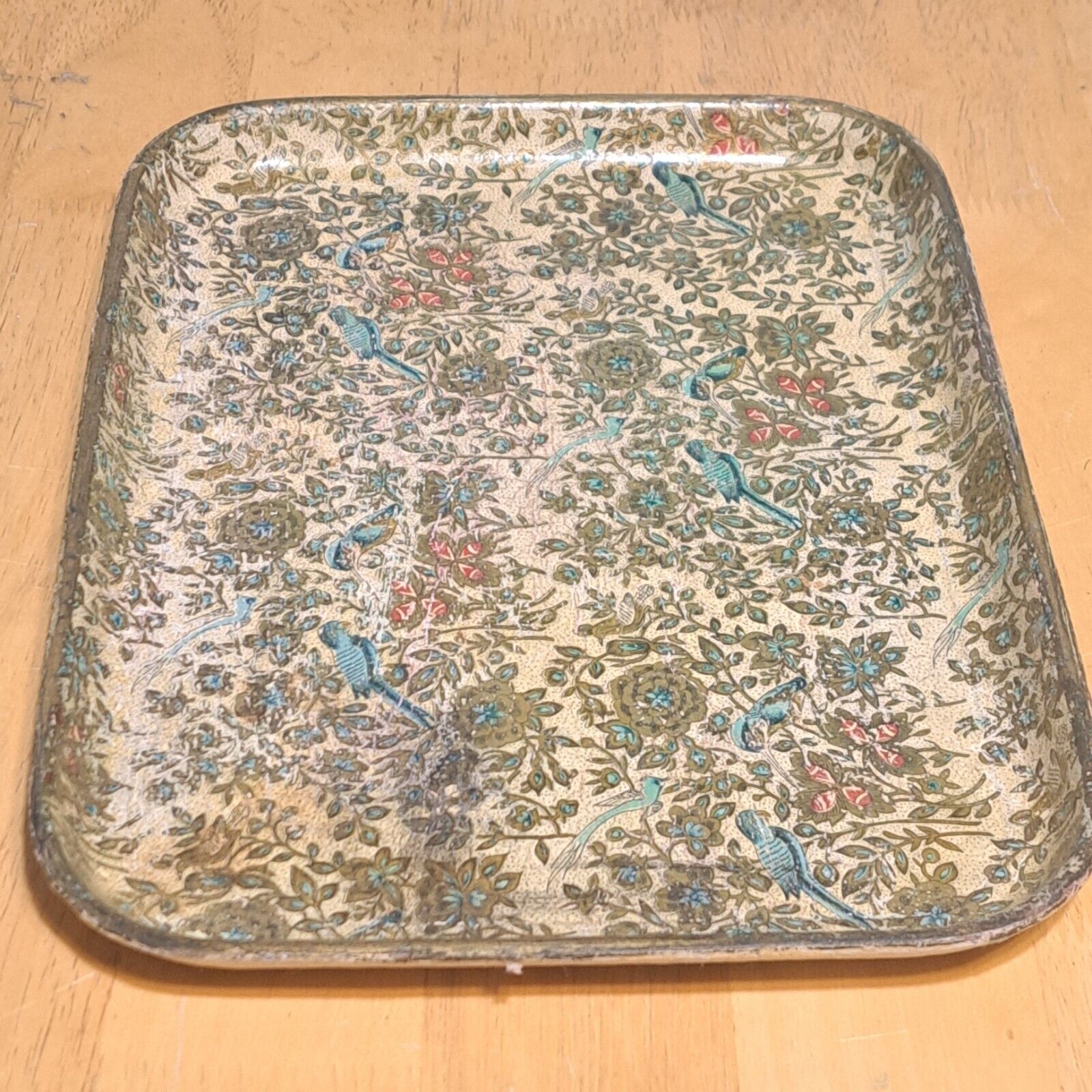 Vintage Japanese Hand Painted Serving Tray Alcohol Proof Made in Japan 10