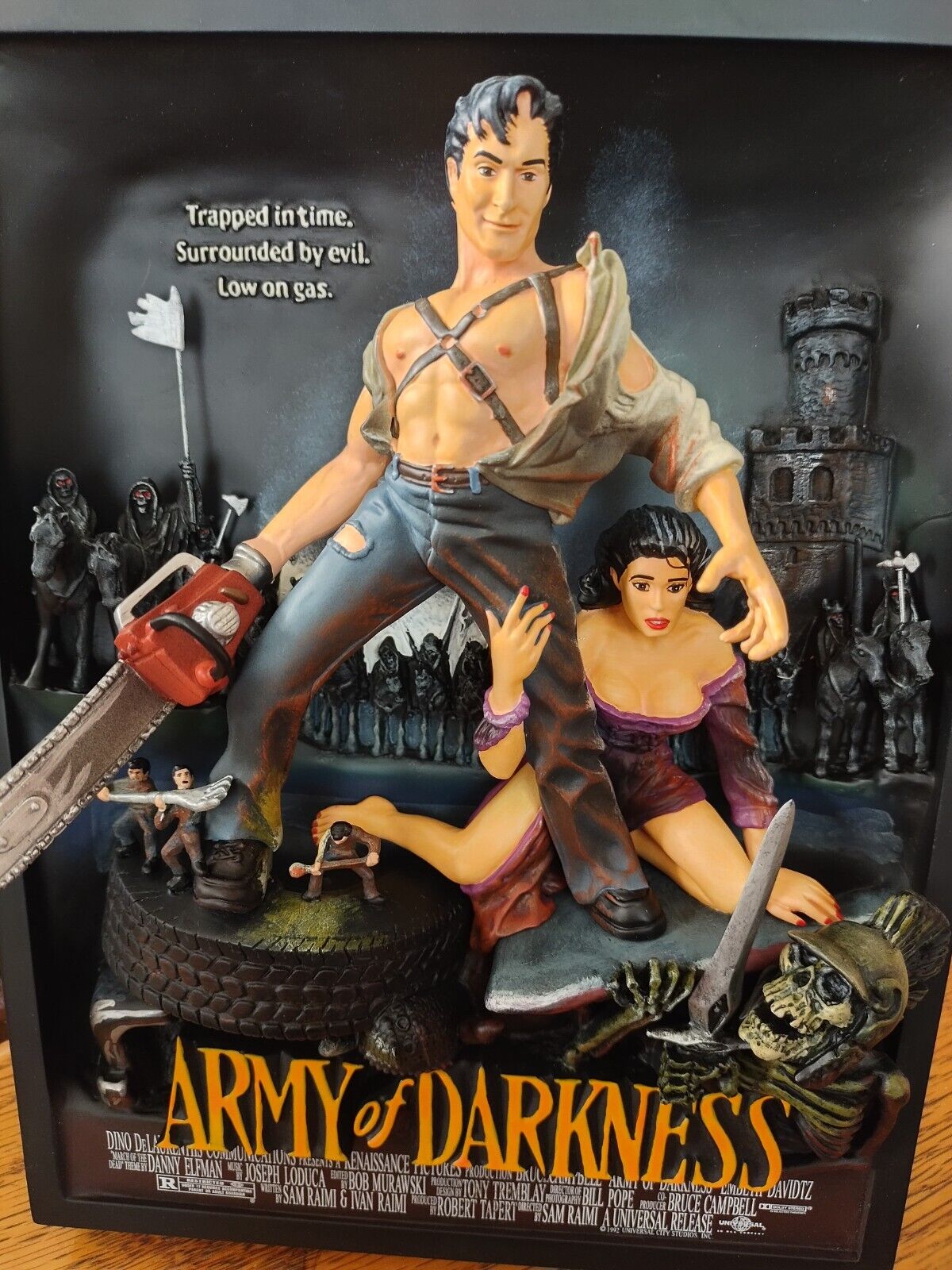 Brand New Awesome Army Of Darkness Statue Bust Code 3. 3d poster art 130/5000