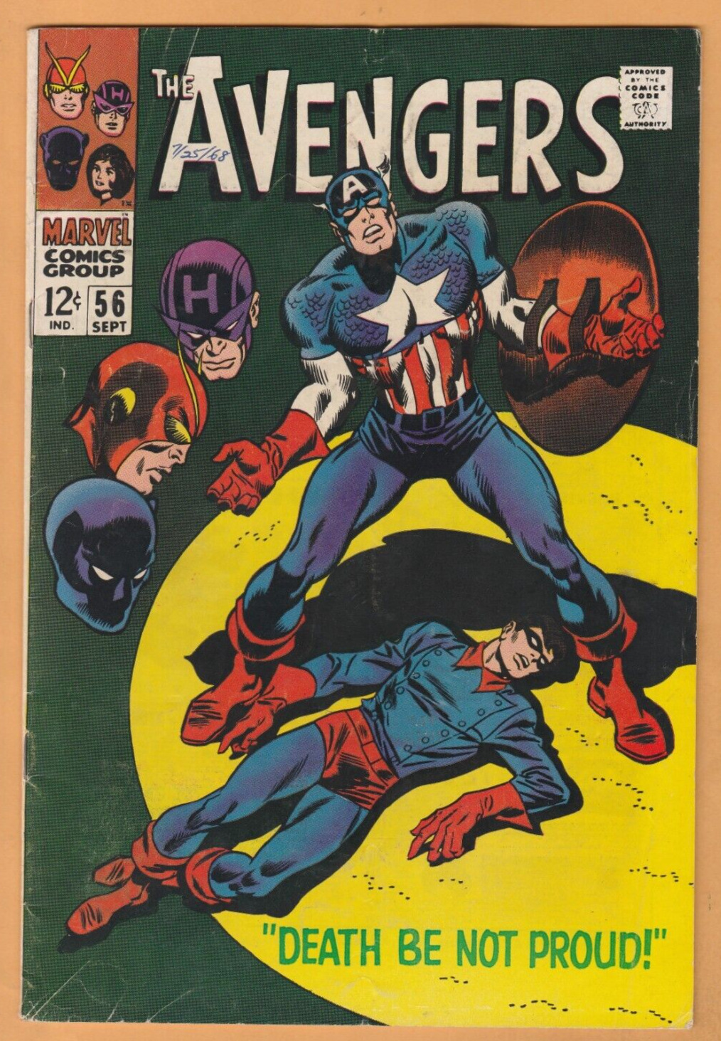 Avengers #56 - Origin of Captain America - Death of Bucky - VG (4.0)