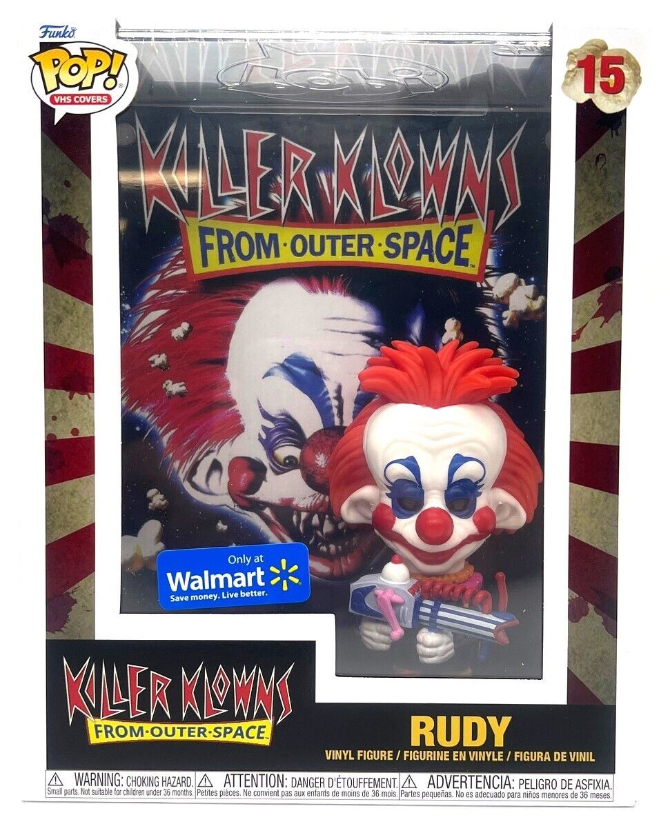 Funko Pop VHS Covers Killer Klowns from Outer Space Rudy #15 Walmart Exclusive