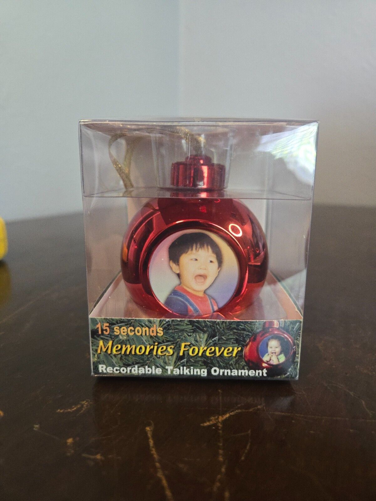 Memories Forever 15 Seconds Recordable Talking Ornament Red Works New