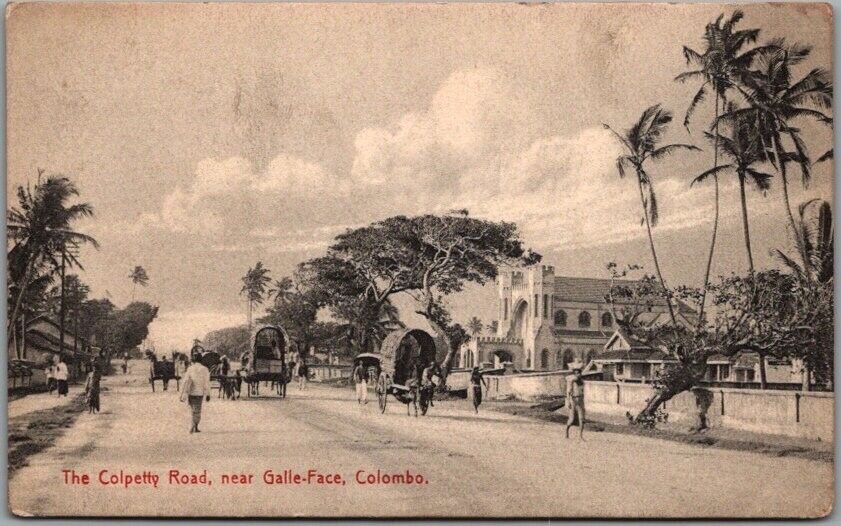 Vintage Colombo CEYLON (Sri Lanka) Postcard \