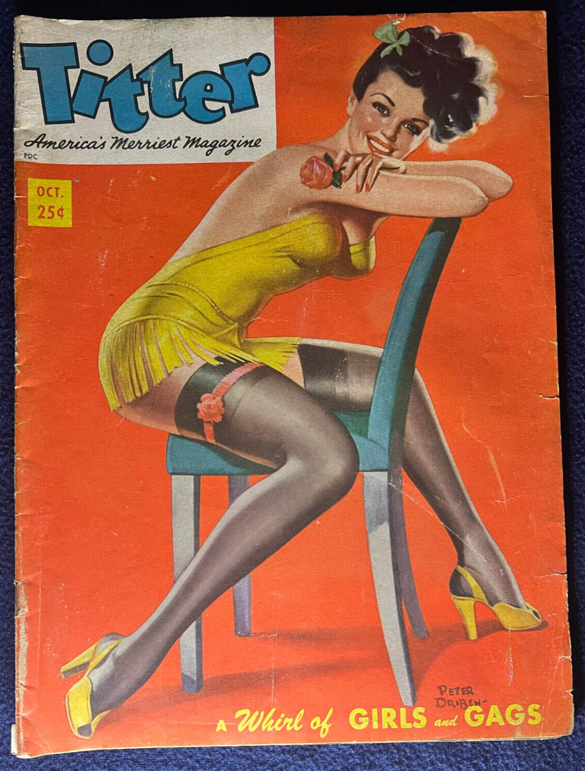 Titter October 1954 - Pinup Vintage Cheesecake COMBINE SHIPPING INV#085