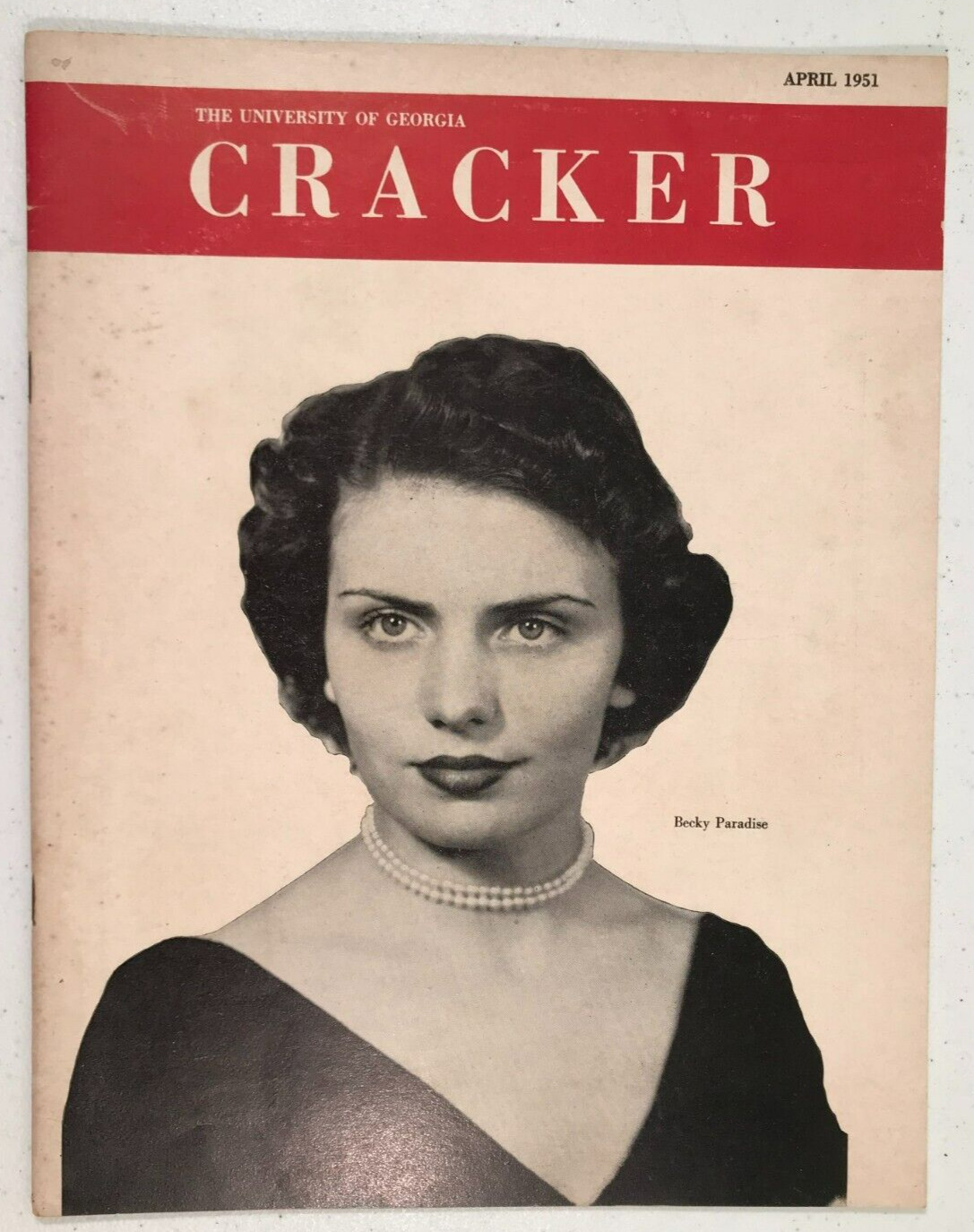 April 1951 CRACKER student magazine, University Georgia UGA, CAMEL cigarette ad