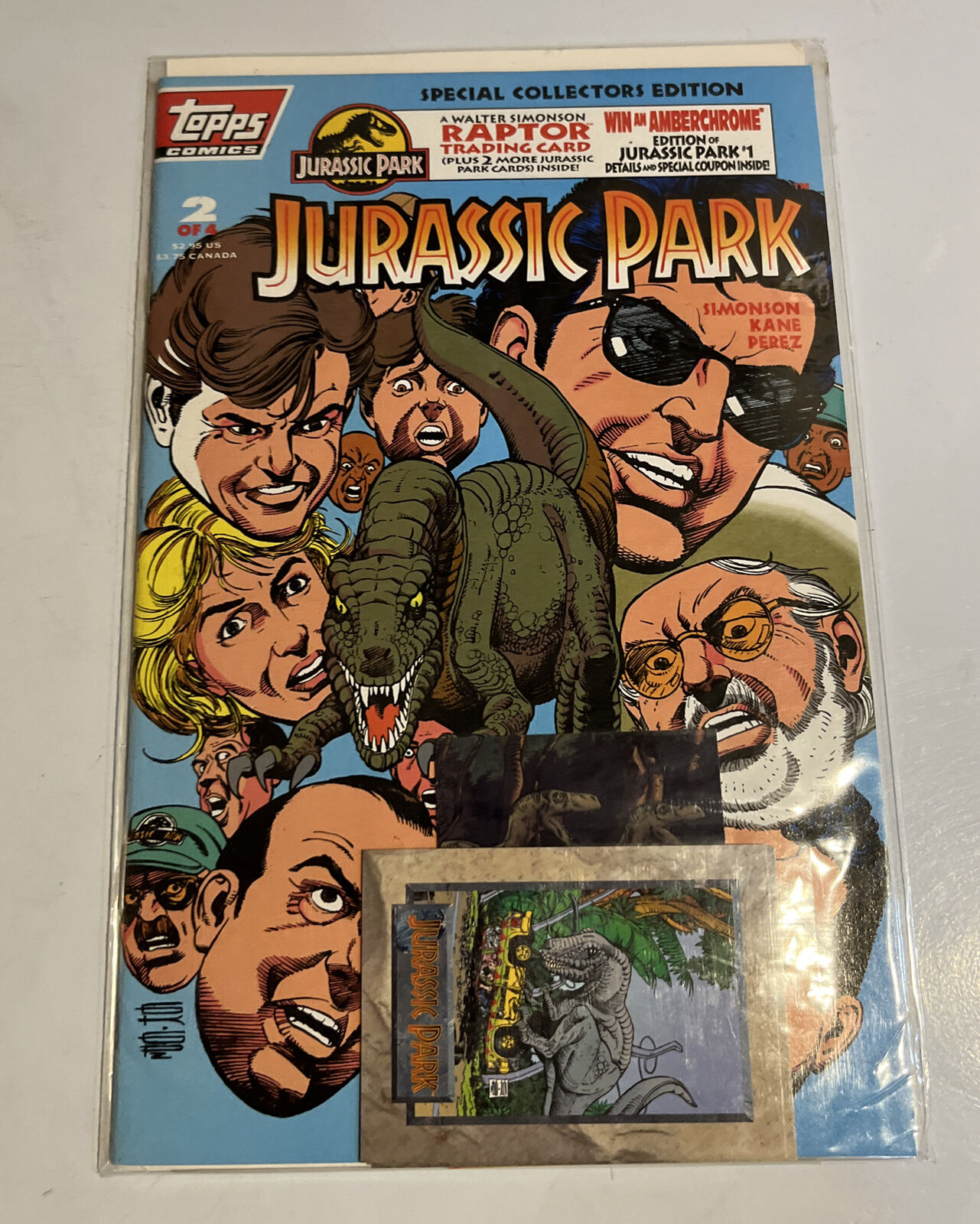 Topps Comics Jurassic Park #2 Of 4 Sealed Polybag