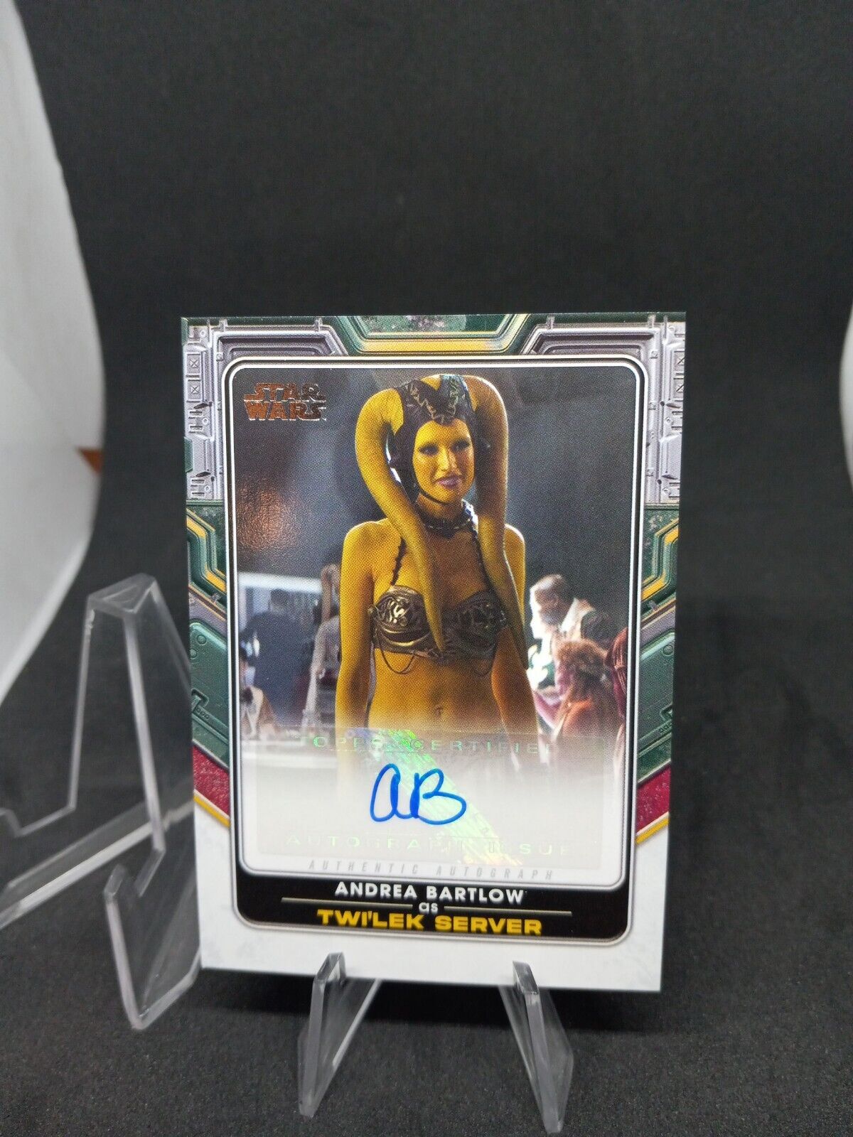 ANDREA BARTLOW as Twi’lek Server 2022 Star Wars The Book Of Boba Fett Auto