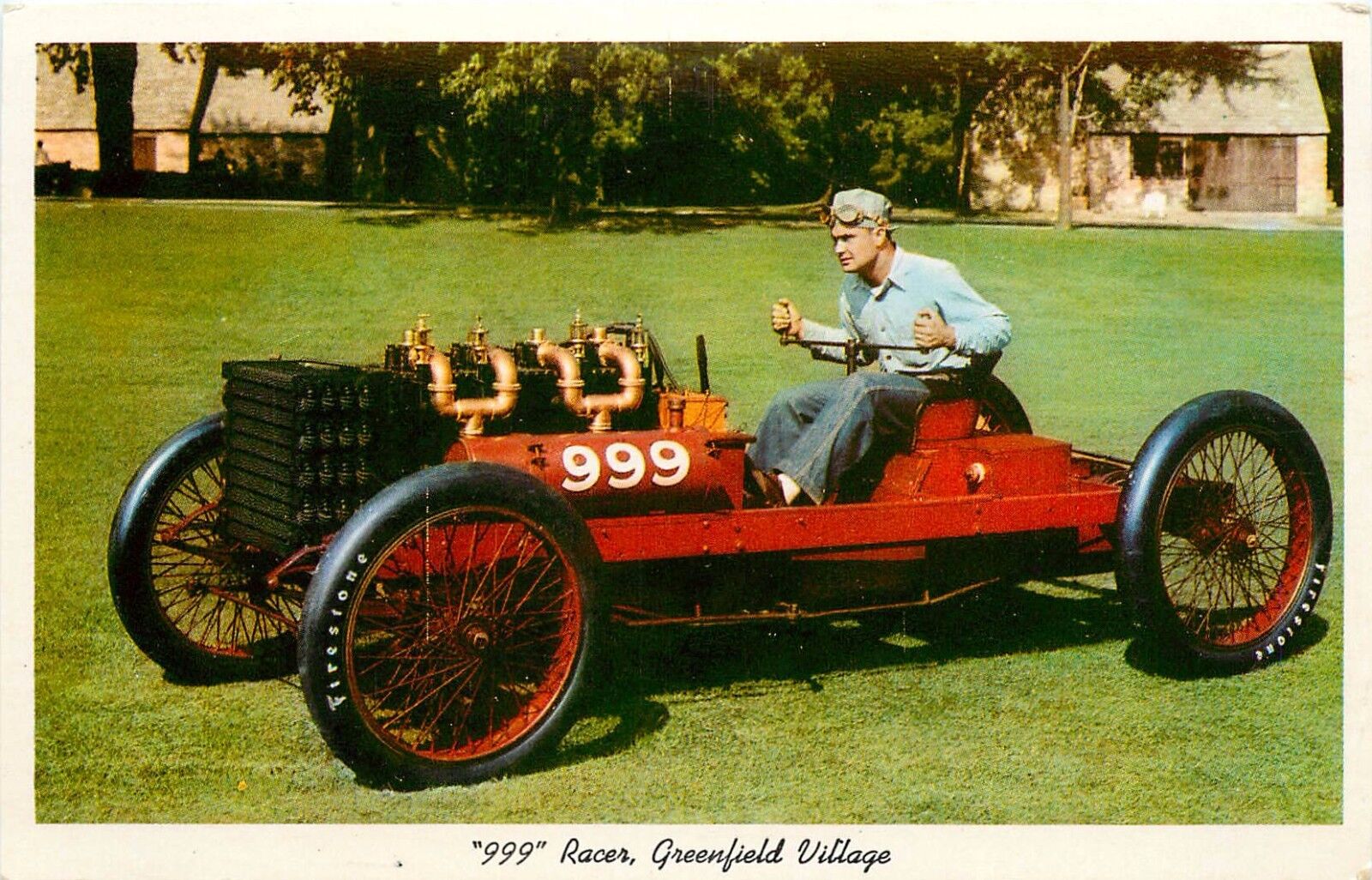 999 RACER GREENFIELD VILLAGE HENRY FORD MUSEUM DEARBORN MICHIGAN Postcard