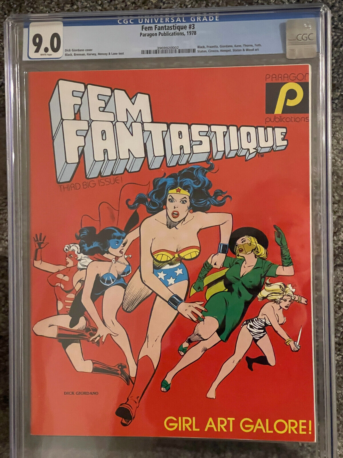 Fem Fantastique #3 (1978, Paragon) CGC 9.0 Rare Only Graded copy in census