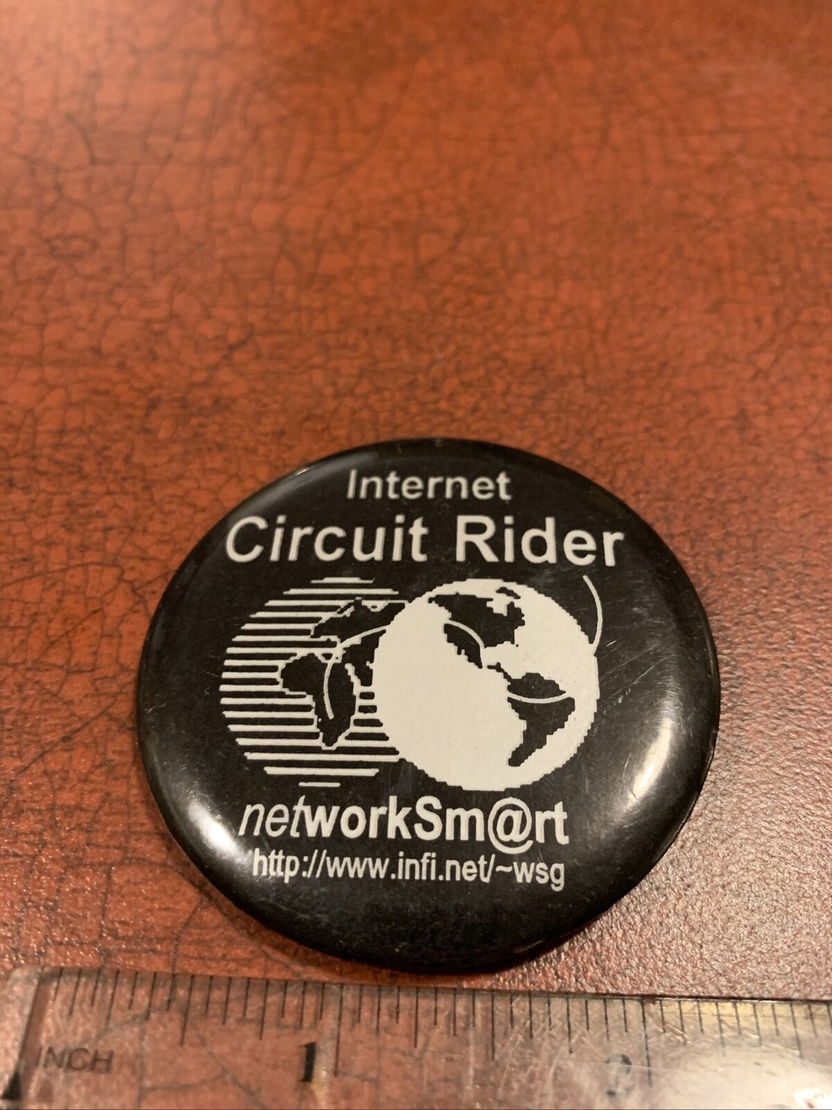 Internet Circuit Rider Vintage Computer Age Early Internet Memorbillia Pin