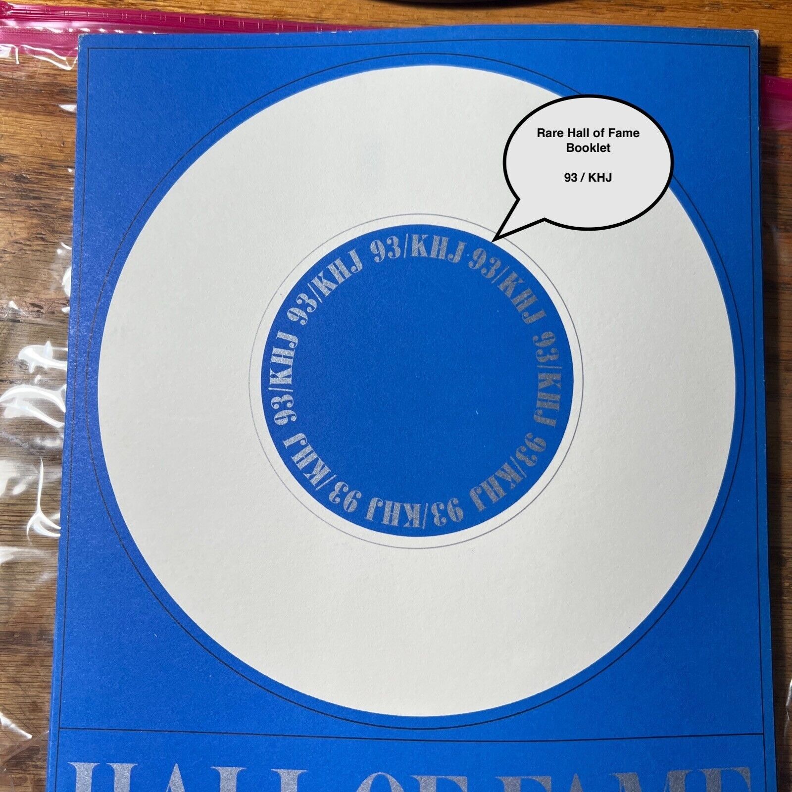 RARE 93/KHJ Hall of Fame Booklet Radio Station Memorabilia (FH-152)