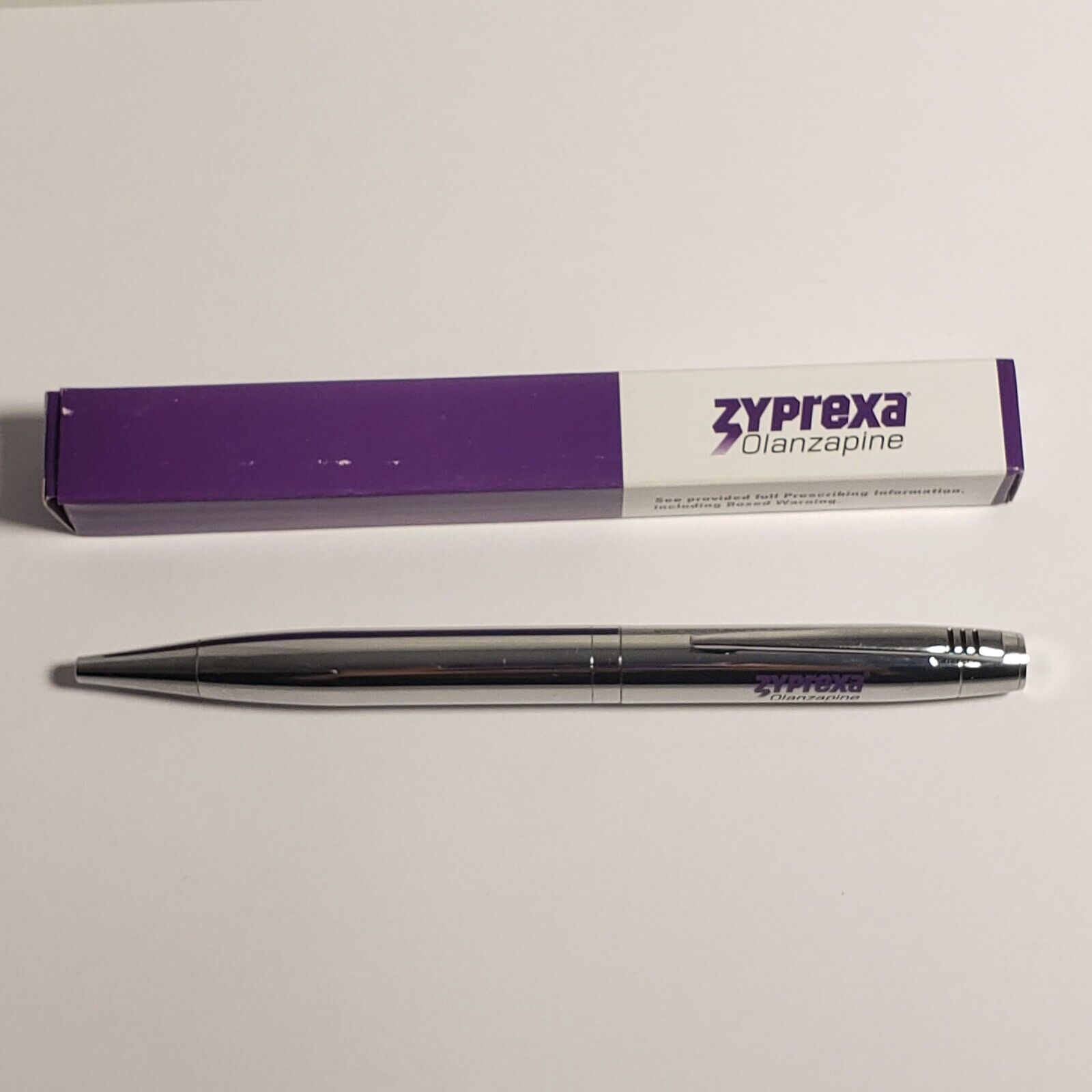 ZYPREXA Collectible Heavy Metal Pharmaceutical Drug Rep Pen *HARD TO FIND*