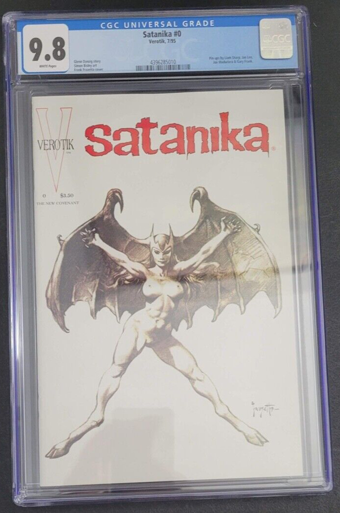 SATANIKA #0 CGC 9.8 GRADED 1995 VEROTIK COMICS GLENN DANZIG FRANK FRAZETTA COVER