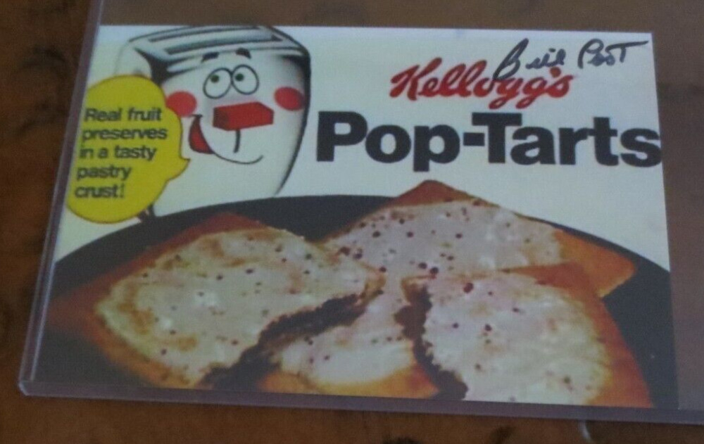 Bill Post Mr Pop Tart signed autographed photo created Kellogg Pop Tarts in 1963