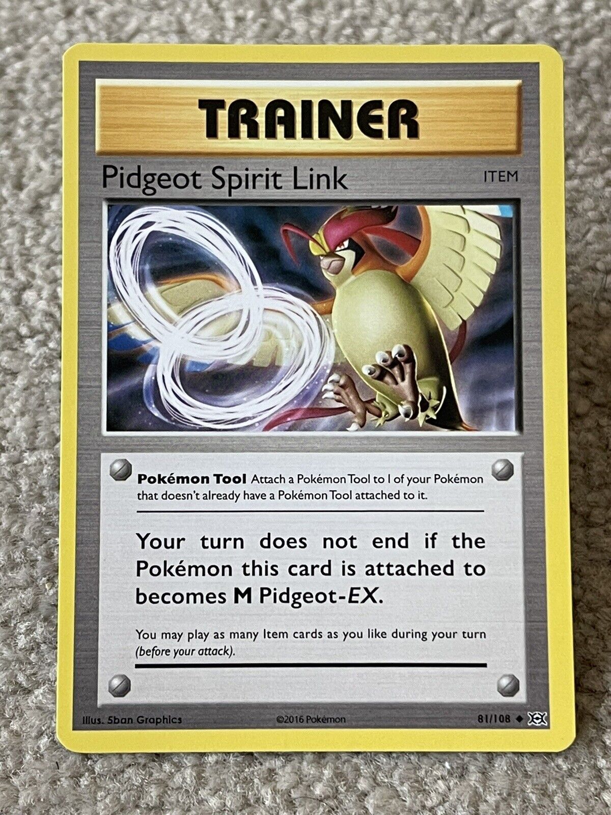 Pidgeot Spirit Link Evolutions Set Pokemon Card 81/108 NM