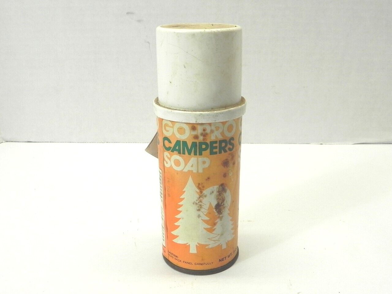 VINTAGE GO-PRO CAMP SOAP AEROSOL CAN 5 OZ FOR DISPLAY CONTAINS SOME CONTENTS 