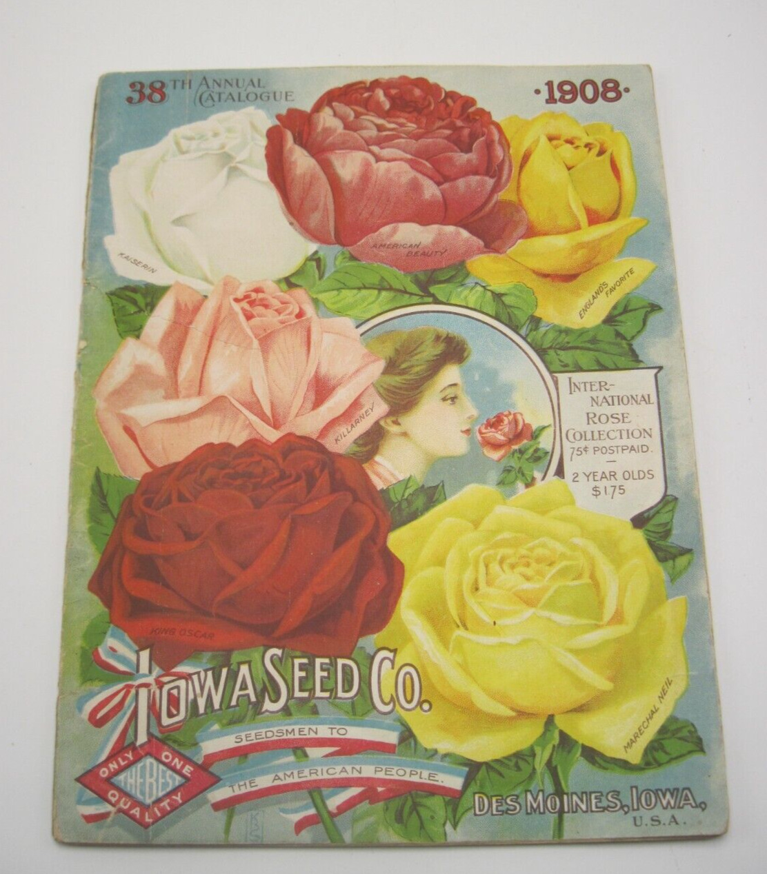 Antique 1908 Annual Iowa Seed Co. Des Moines IA Catalog 101 Pages  Many Illus.
