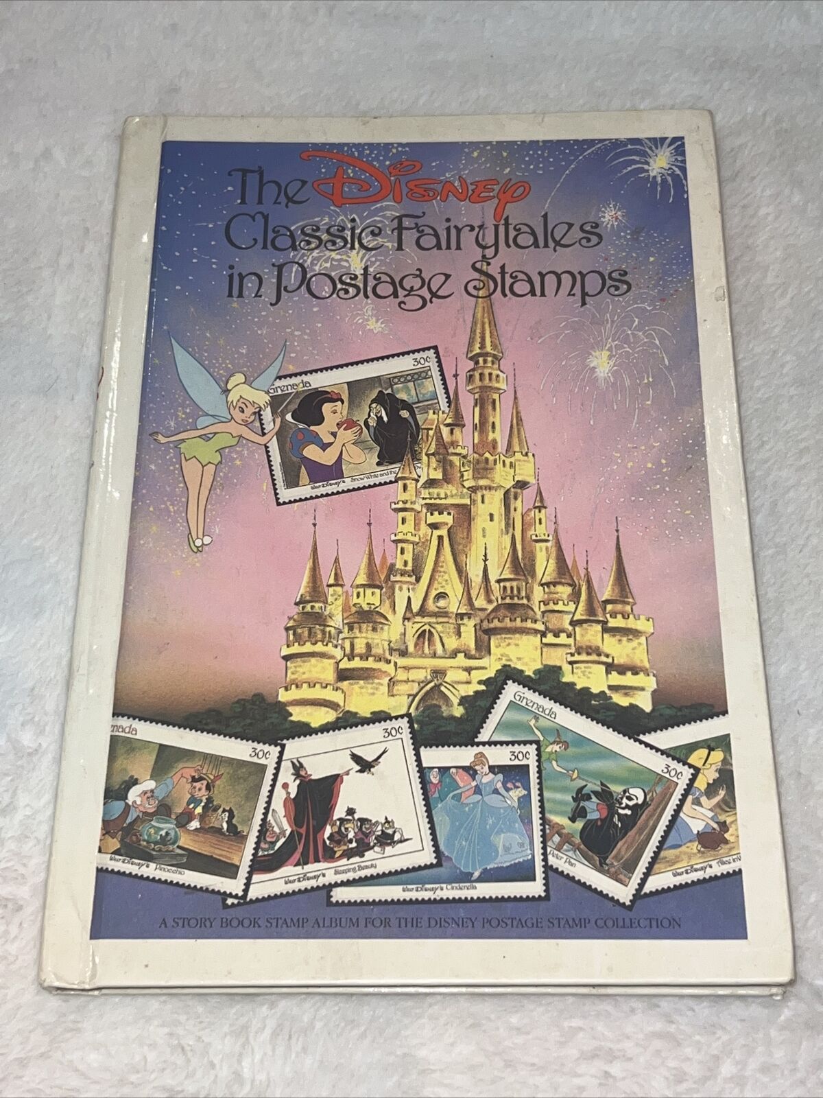 vintage The Disney Classic Fairytales in Postage Stamps album for collecting FD2