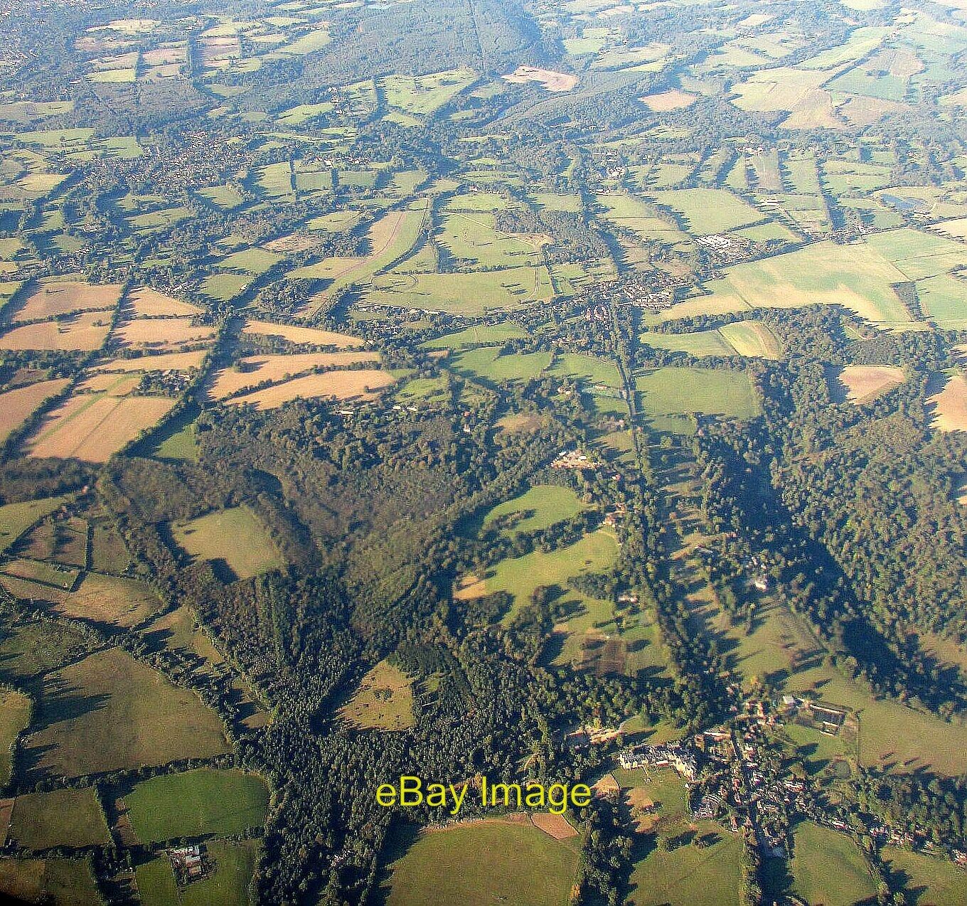 Photo 12x8 Around Lower Beeding from the air At lower right is the village c2016