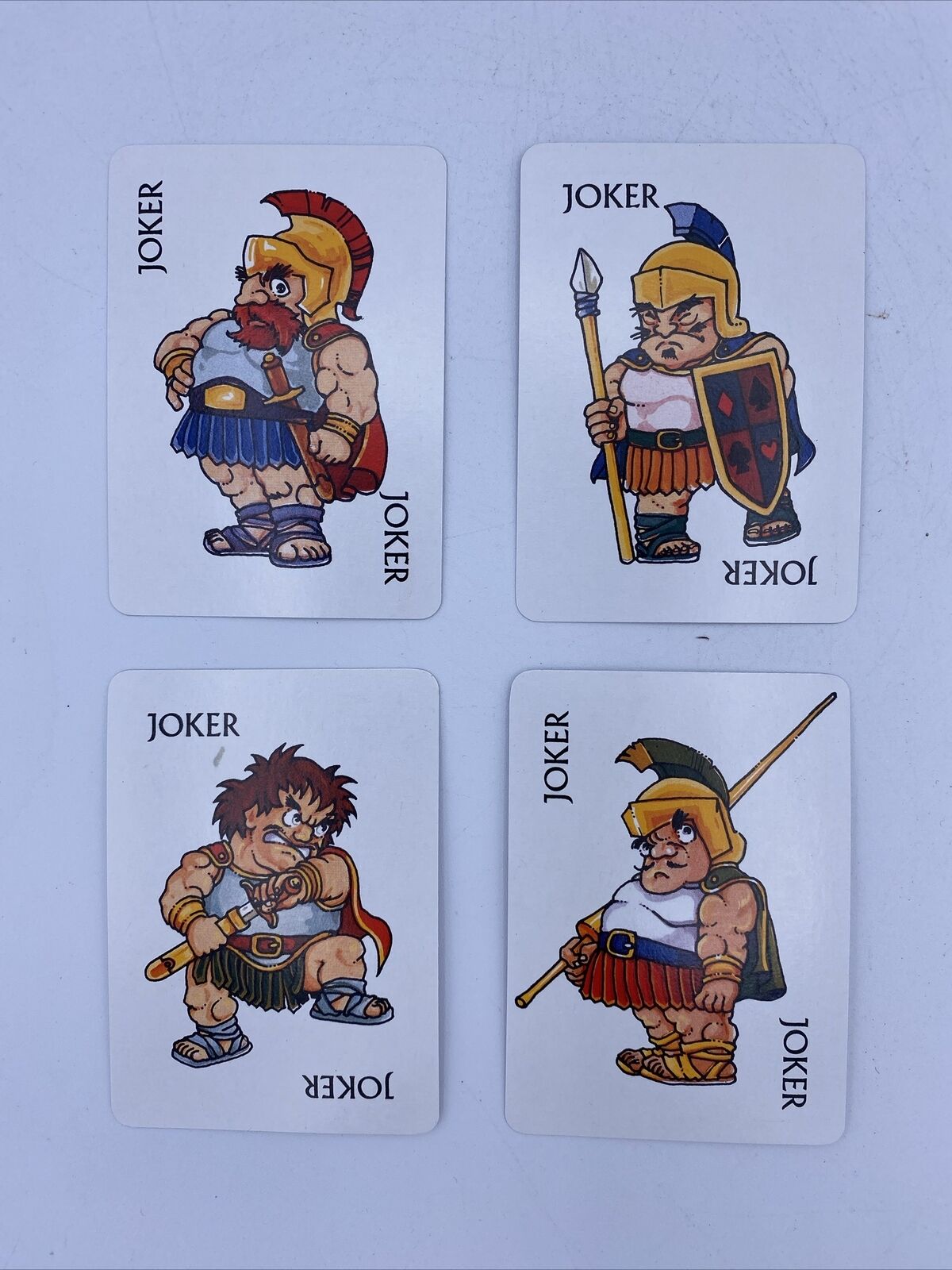 Complete Set Of 4 JOKER Single Swap Playing Cards W/ Sleeves Bootleg Japan