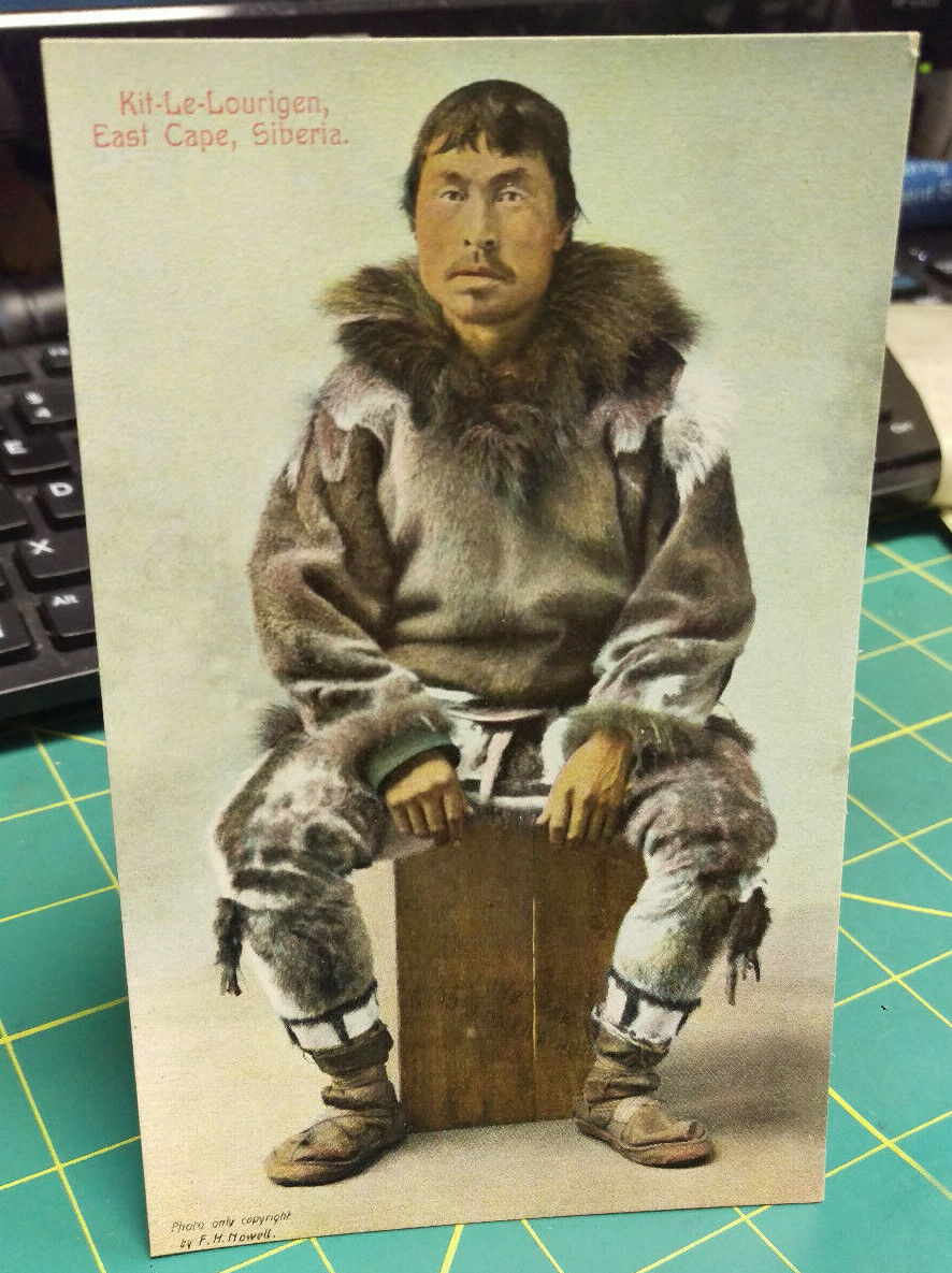 UNPOSTED F.H. Nowell Postcard Kit-Le-Lourigen East Cape Siberia AYP Expo 1909