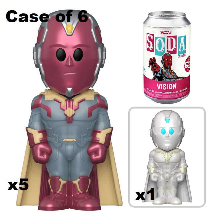 FUNKO SODA VISION SEALED CASE OF 6 INCLUDES CHASE