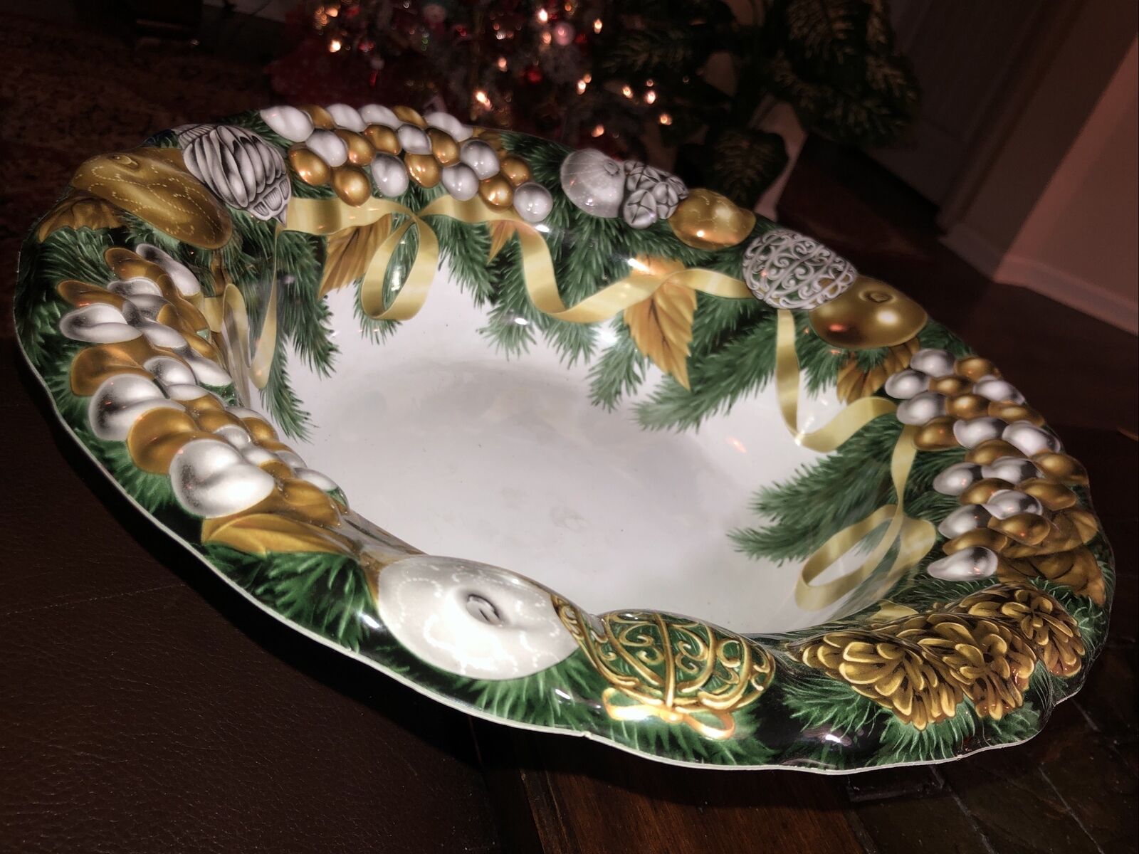 Vintage 3D Plastic Christmas Cookie Tray