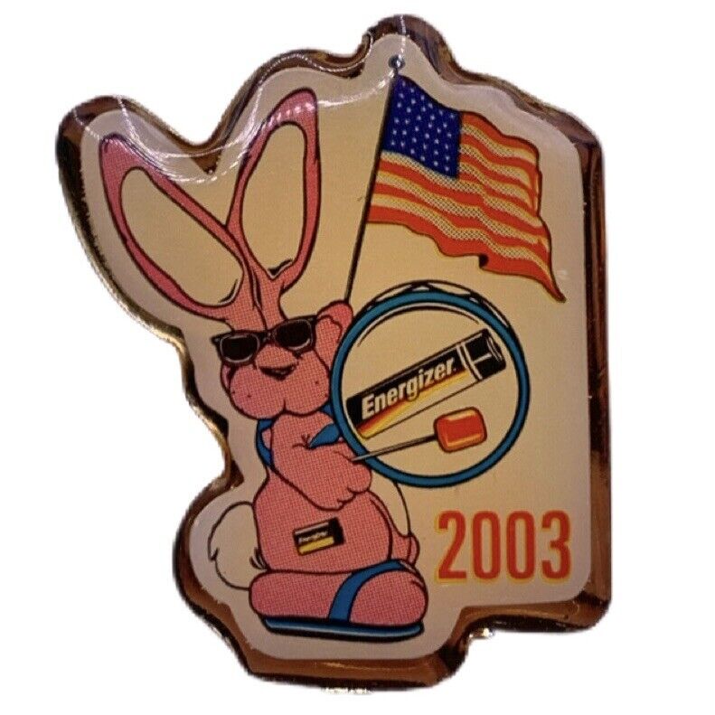 2003 Energizer Bunny American Flag Souvenir Pin