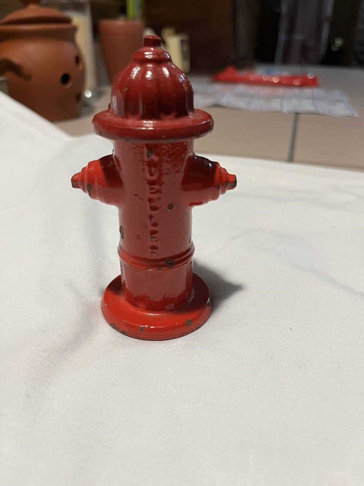 Vintage MUELLER MINIATURE FIRE HYDRANT  ADVERTISING PAPERWEIGHT CAST IRON