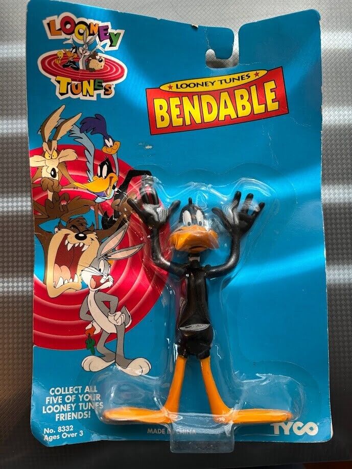 1993 TYCO Looney Tunes Bendable Daffy Duck NIP