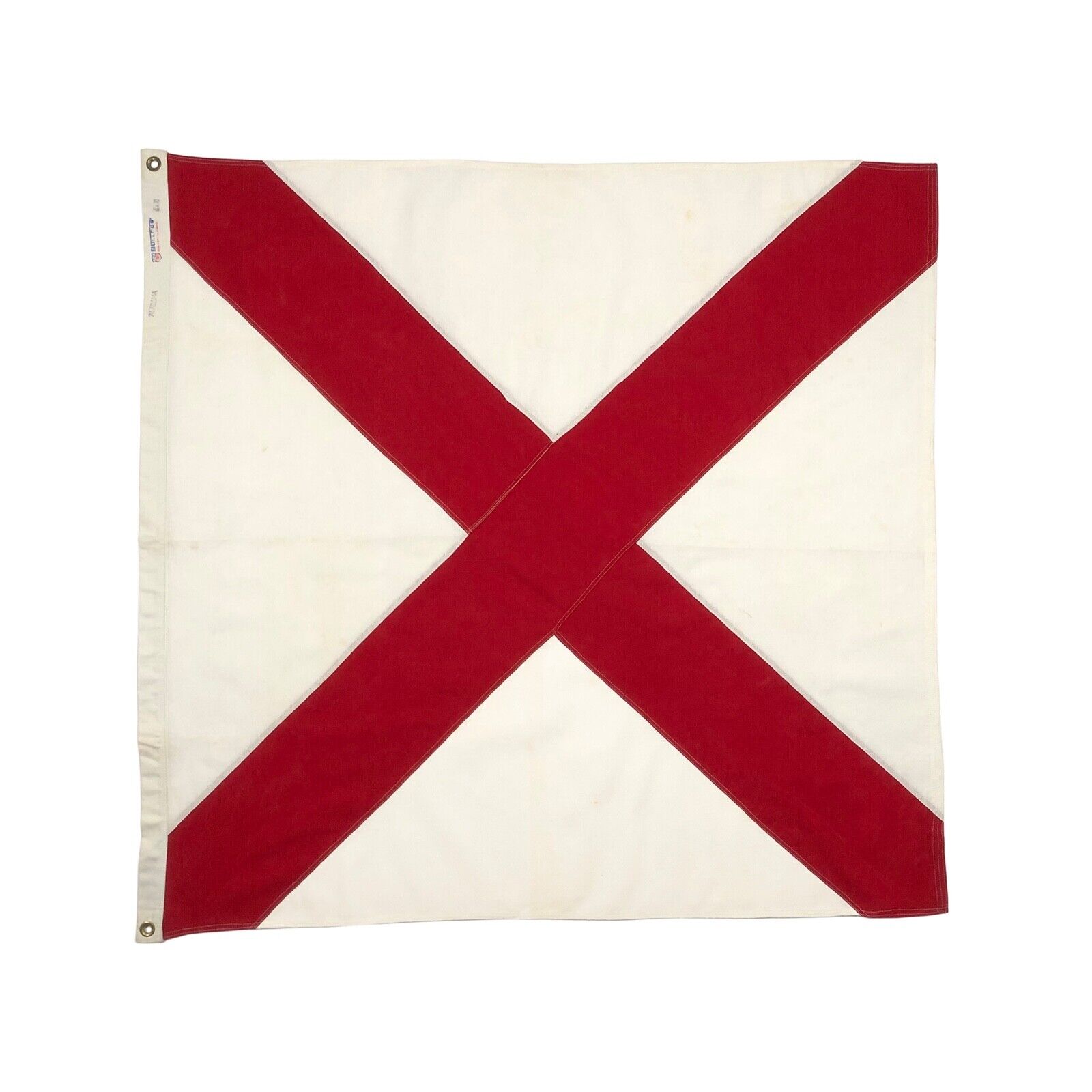 Vintage Cotton Square Alabama State Flag Cloth American Nautical V Old USA