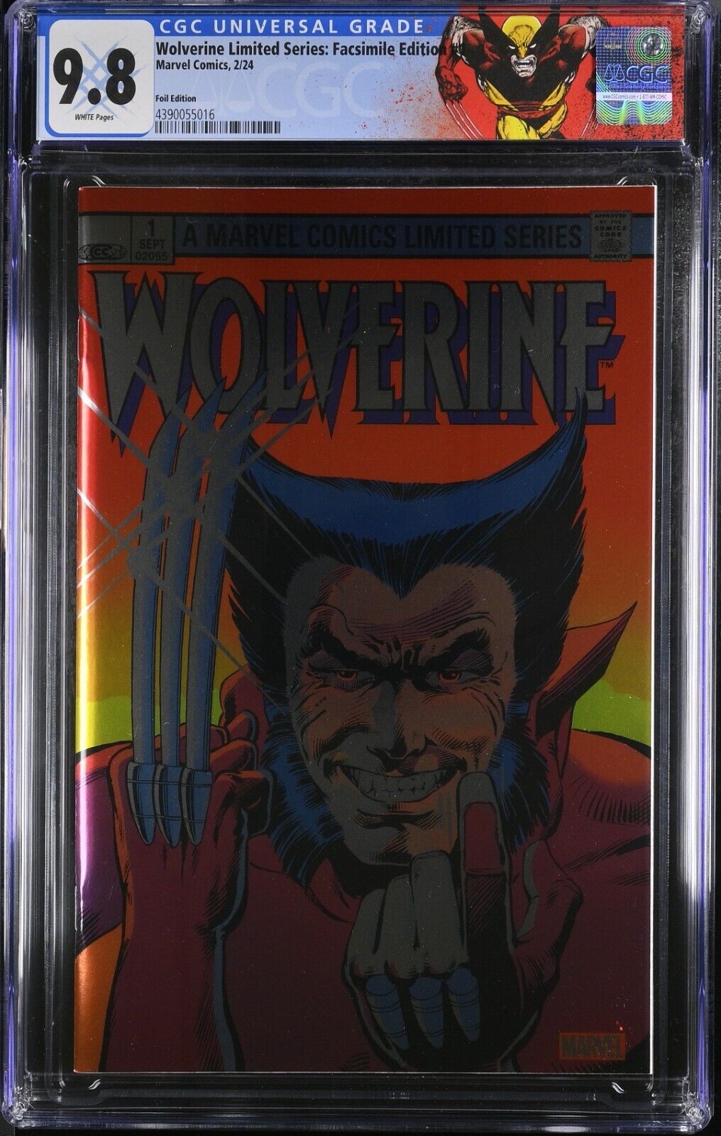 Wolverine Limited Series: Facsimile Edition #1 CGC 9.8 (Marvel 2024) Foil ed.