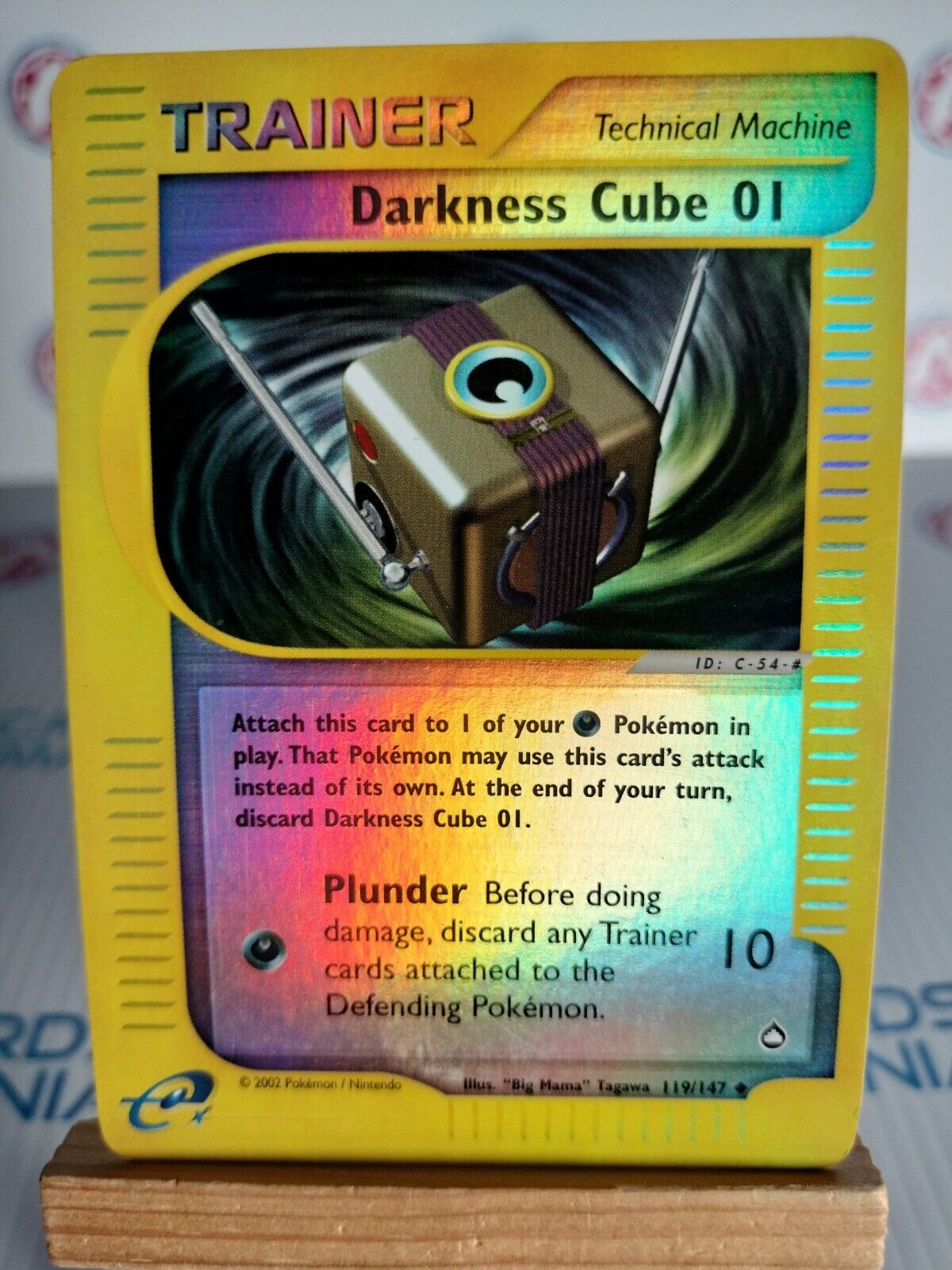 Darkness Cube 01 119/147 Aquapolis Reverse Holo Pokemon Card (18)
