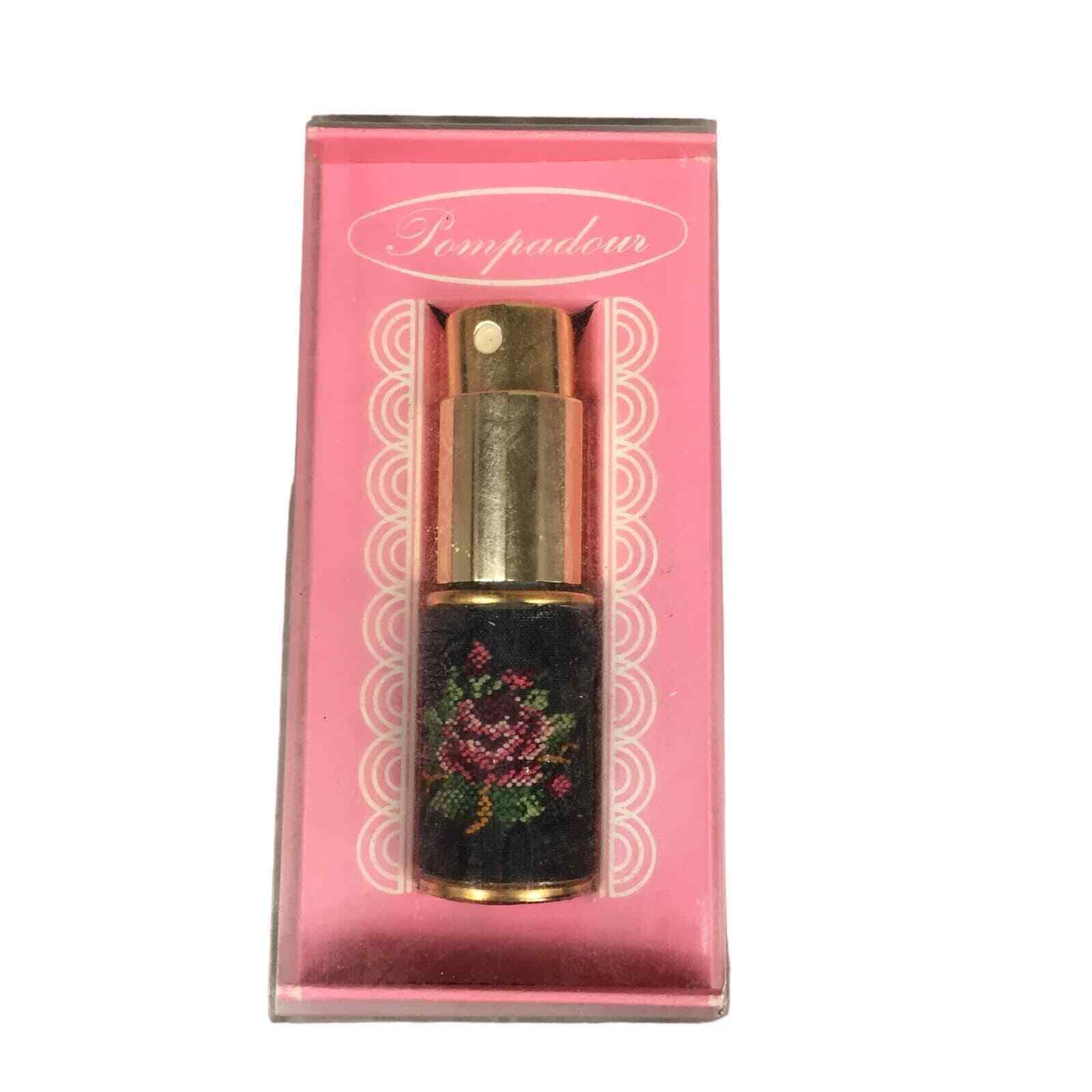 NEW Vintage Pompadour Perfume Bottle Miniature Purse Atomizer Floral Austria