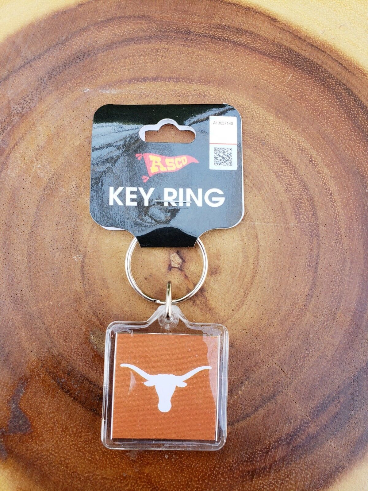 Texas Longhorn asco Plastic Key Chain 1