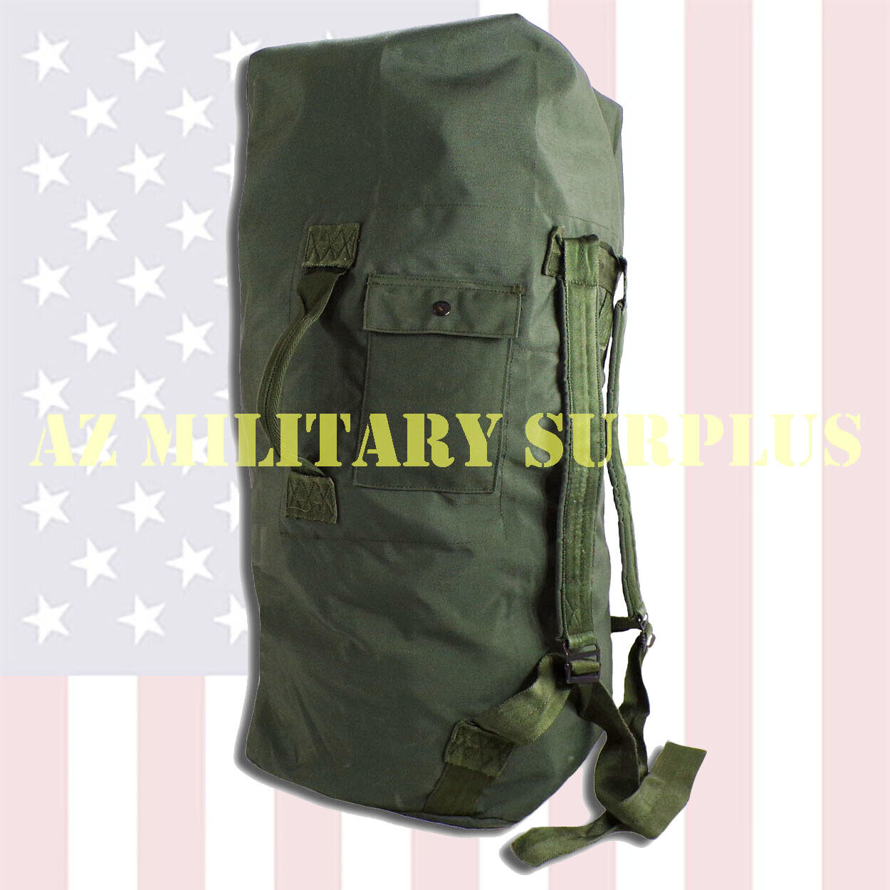 USGI Standard Duffel Bag, Current Issue US Military Sea Duffle Bag ~ VG + Paint