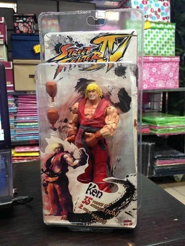New Capcom Street Fighter IV Red Ken Action Figure Box Set