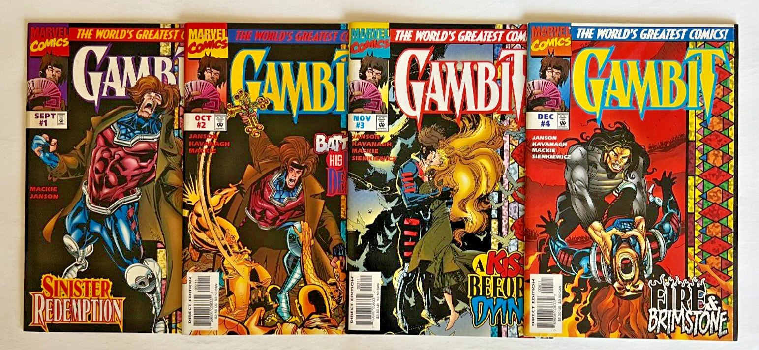 GAMBIT (1997) 4 ISSUE COMPLETE SET #1-4 MARVEL COMICS