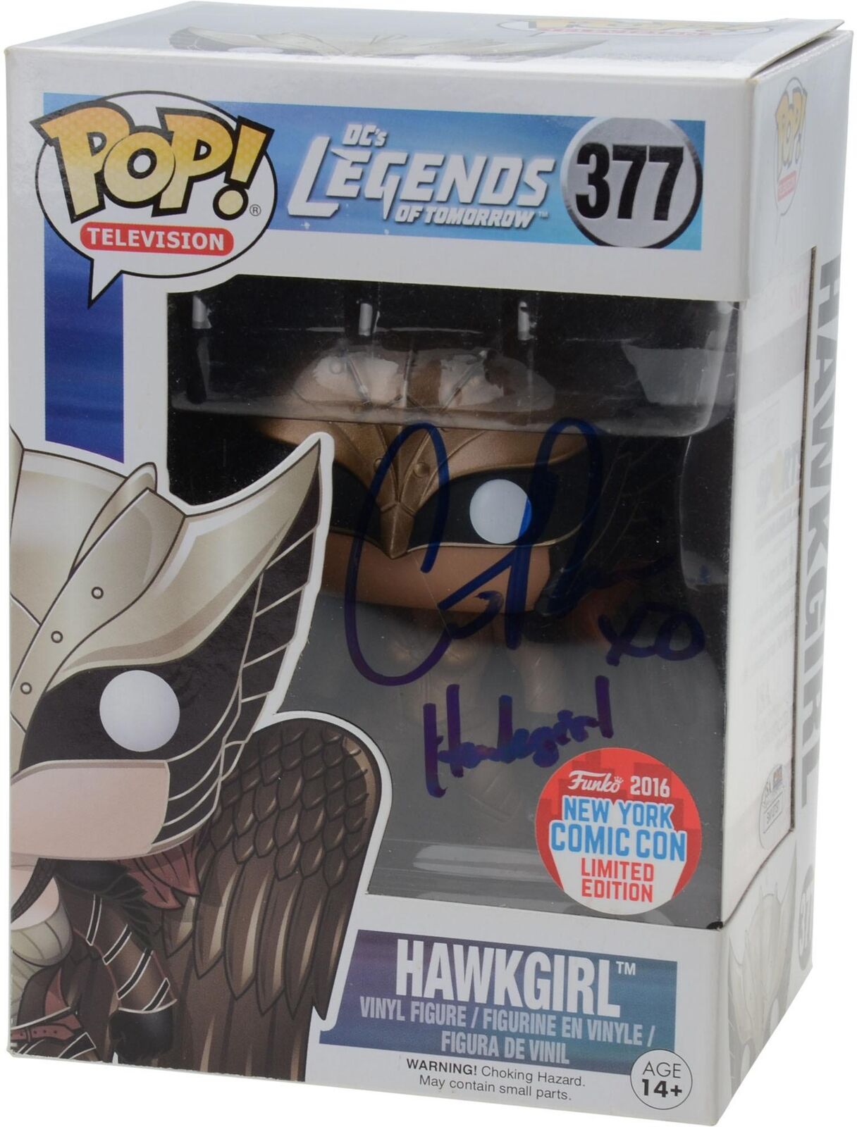 Ciara Renee Legends of Tomorrow Autographed #377 Hawk Girl Funko Pop JSA