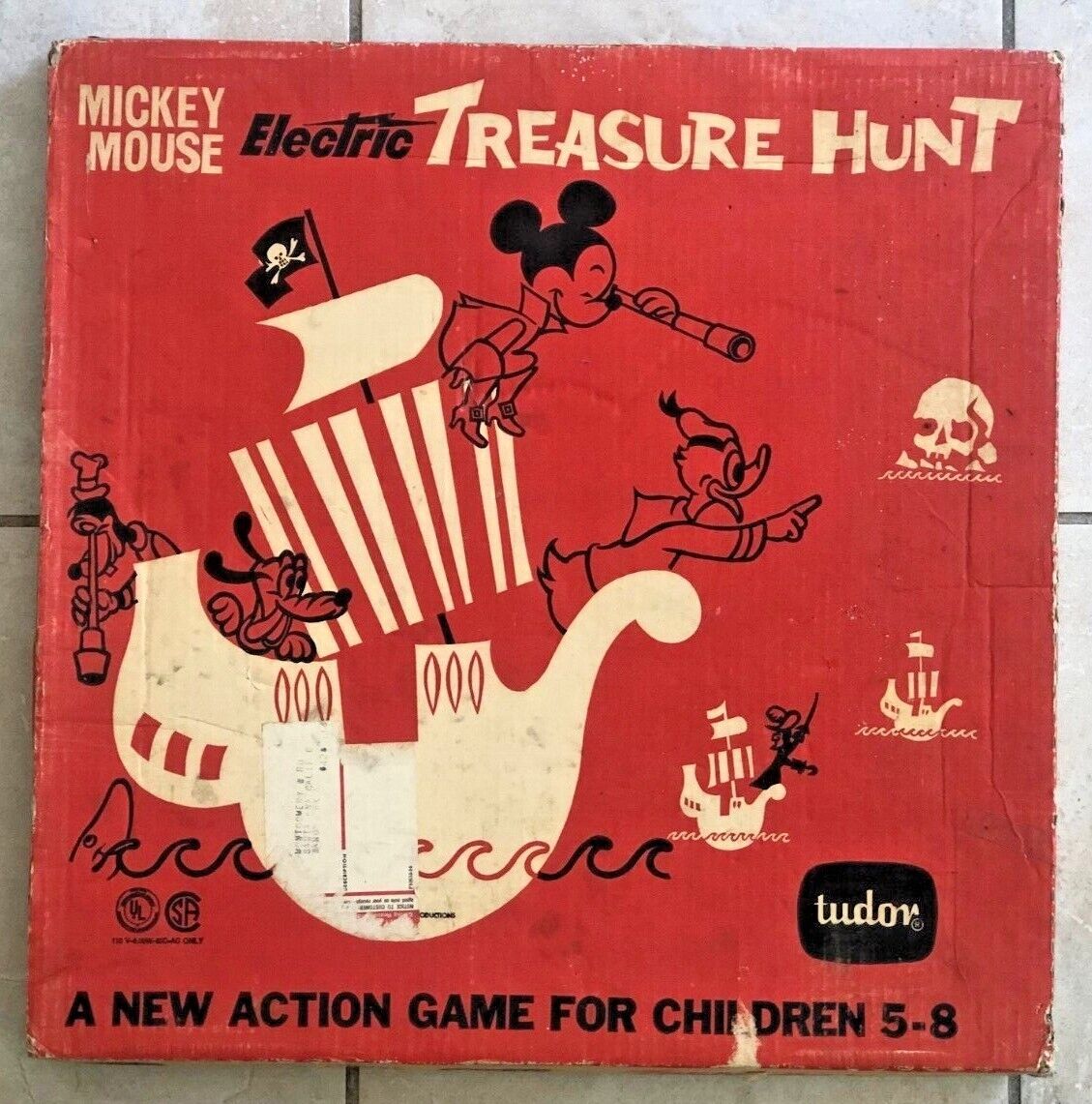Vintage Tudor Mickey Mouse Electric Treasure Hunt Game