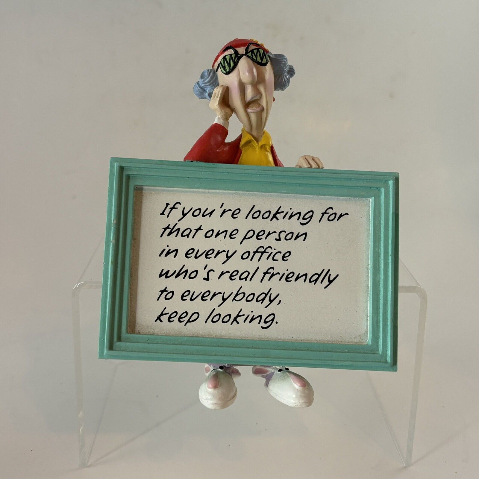 Vtg Hallmark MAXINE Looking For That One Person In Every Office Shelf Sitter