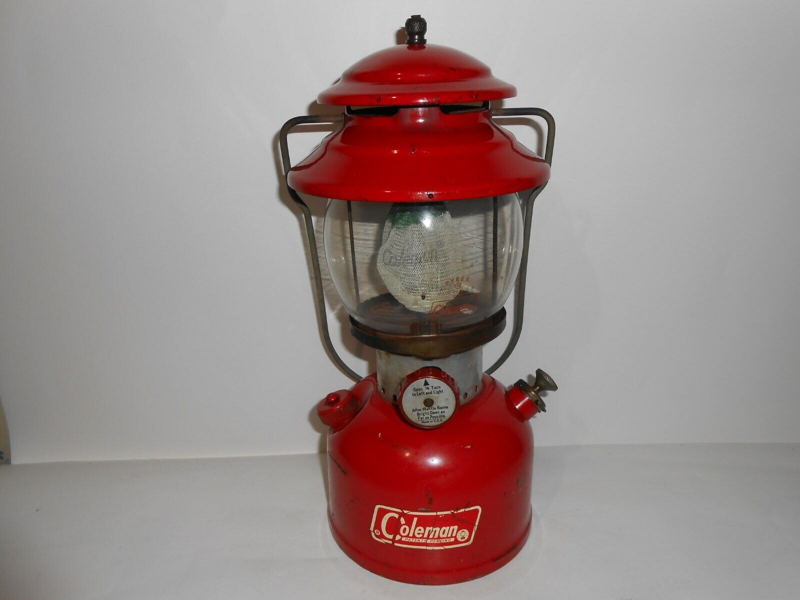COLEMAN 200A Sunshine of the Night Lantern Single Mantle RED Original 1966 