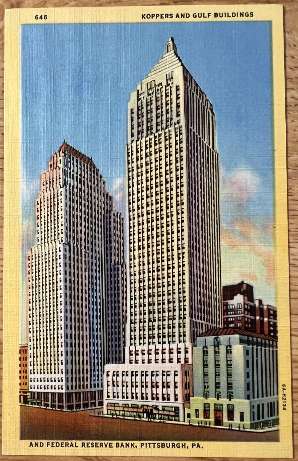 Pittsburgh PA- Pennsylvania, Koppers And Gulf Buildings, c1959 Vintage Postcard