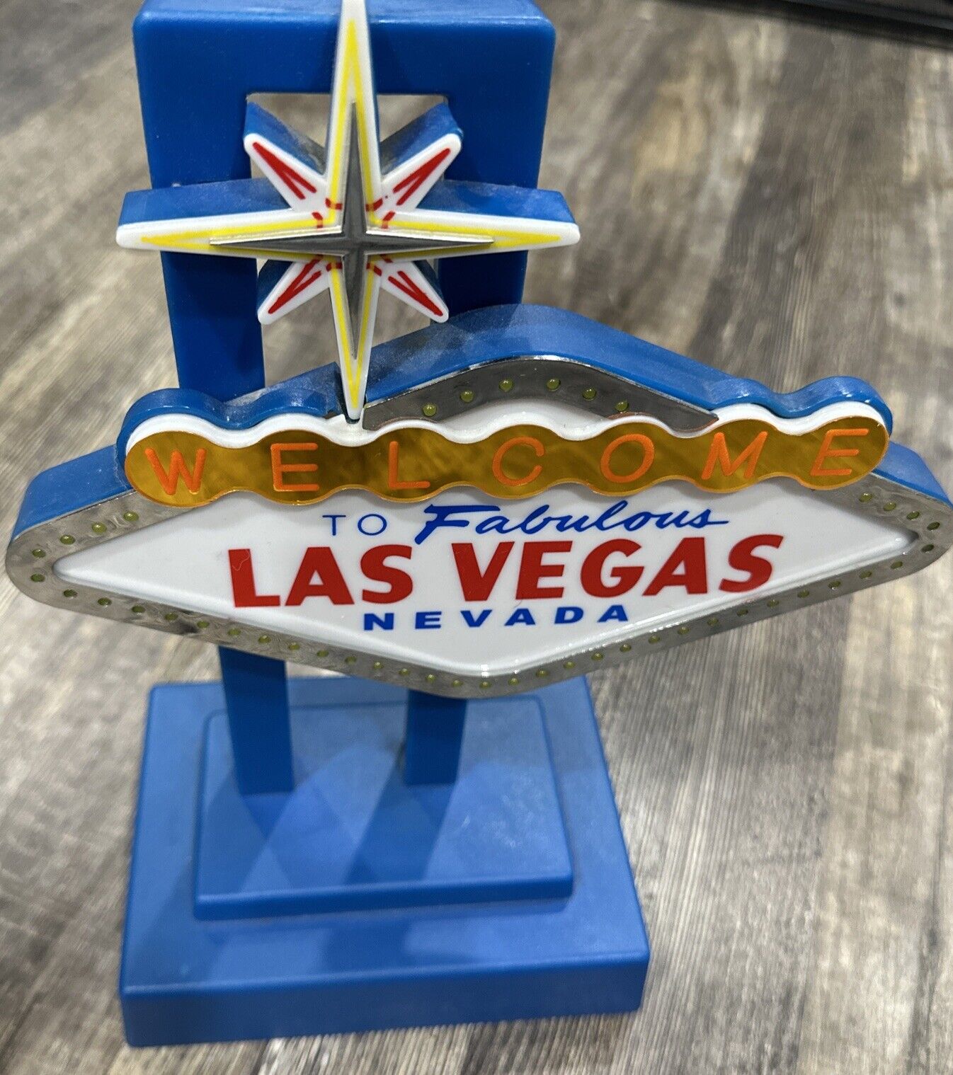 Vintage “Welcome To Fabulous Las Vegas” Light Up Desk Top Sign *READ