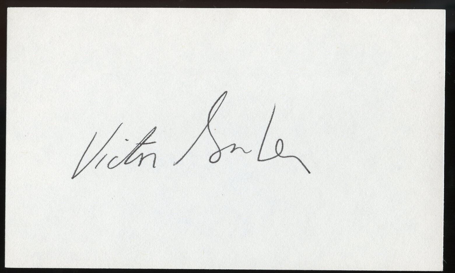 Victor Garber signed autograph auto 3x5 Cut Canadian Actor on Stage & Screen