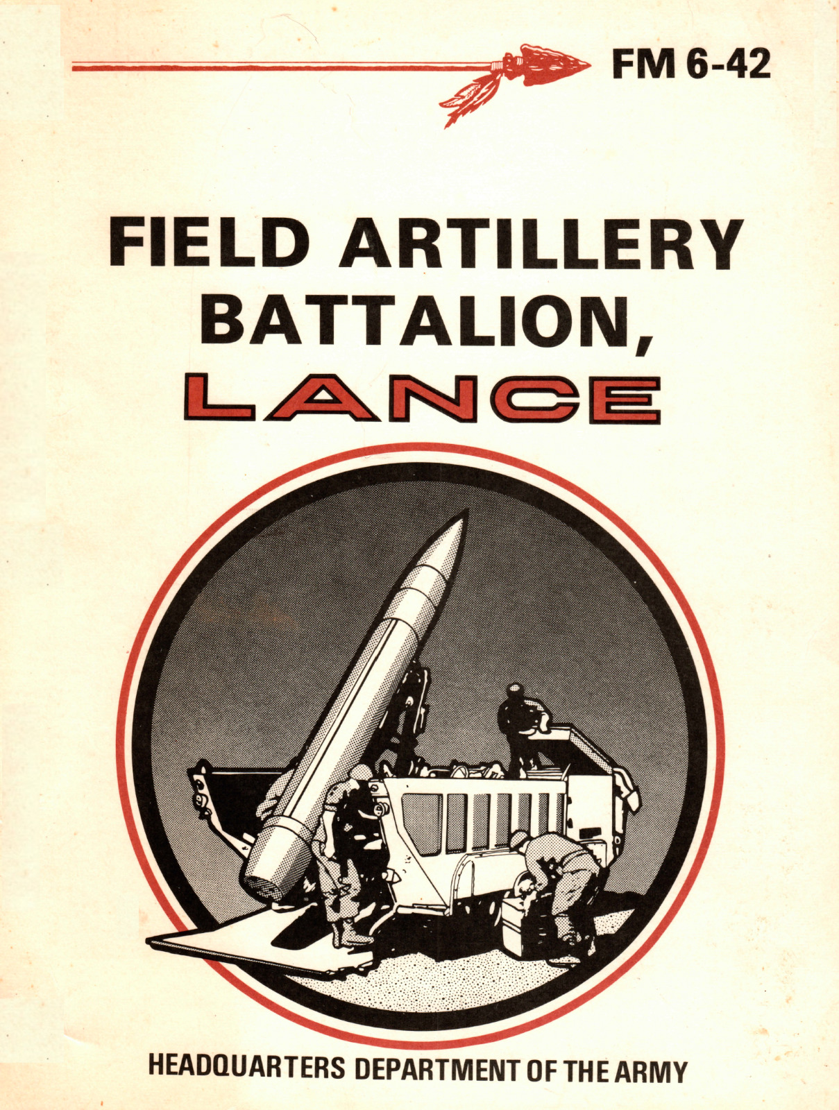 210 Page 1978 FM 6-42 FIELD ARTILLERY BATTALION LANCE Missile Book on Data CD