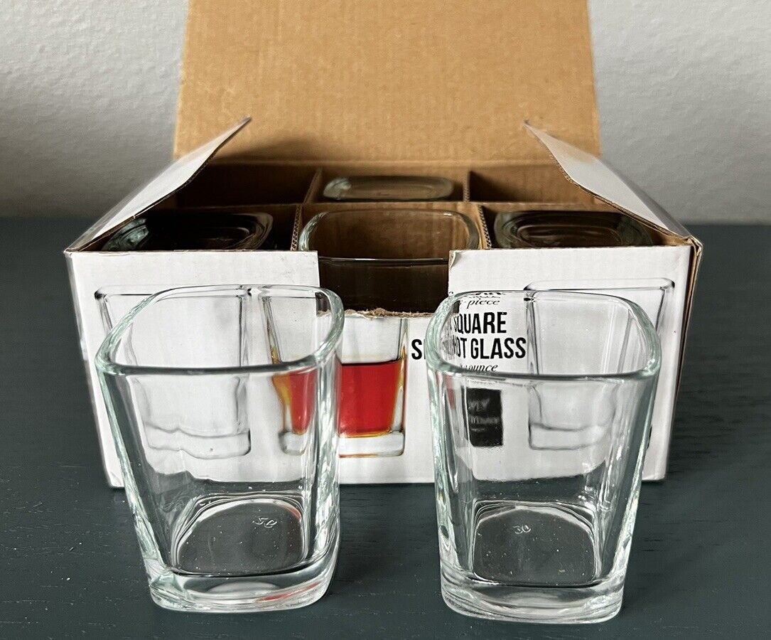 Circleware 6 - Piece Square Shot Glass 2.3 Ounce