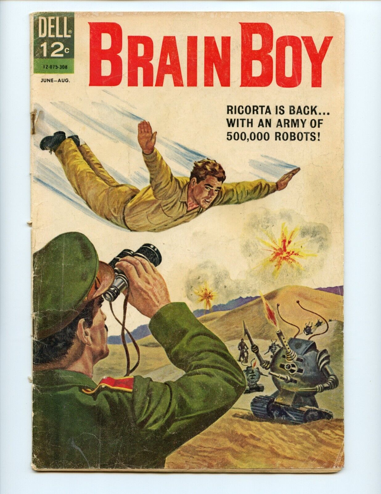 Brain Boy #5 Comic Book 1963 VG+ Vic Prezio Dell War Comics Vintage